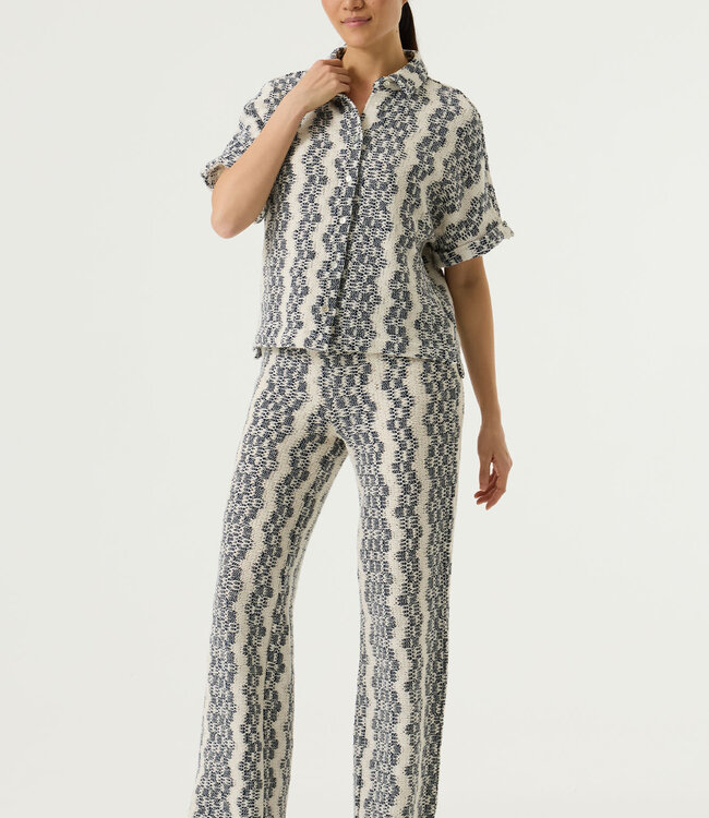 GARCIA Broek SUMMER PRINT GARCIA ECRU BLUE