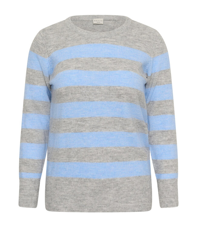 KAFFE CURVE Pull NIELA STRIPED KAFFE CURVE LIGHT GREY 108948