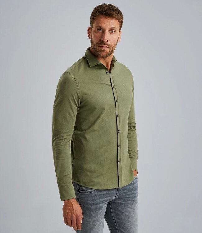 PME LEGEND Hemd SATIN JERSEY PME LEGEND OLIVE