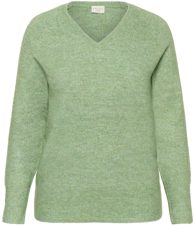 KAFFE CURVE Pull NIELA V-NECK KAFFE CURVE SEA SPRAY 1762121