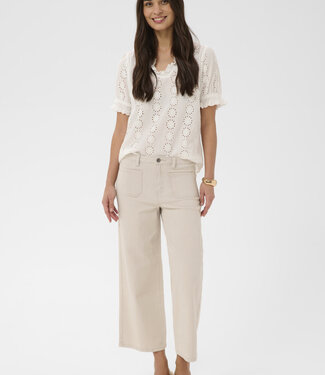 KAFFE Broek BROOK CROPPED MOONBEAM 130000