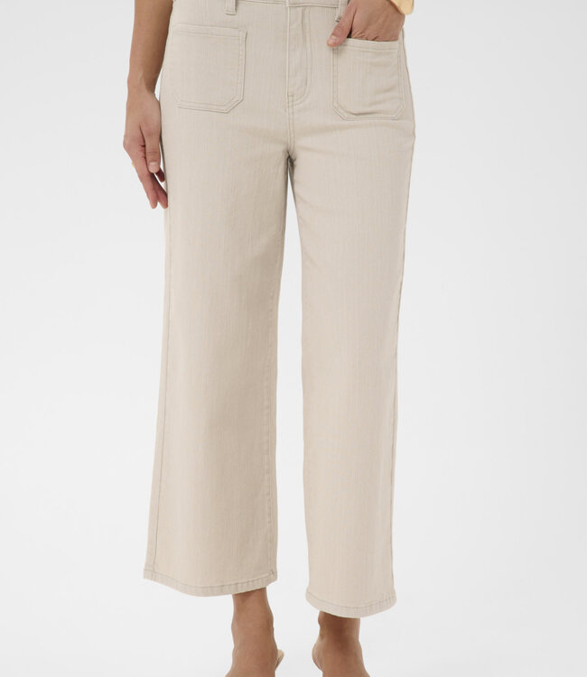 KAFFE Broek BROOK CROPPED MOONBEAM 130000