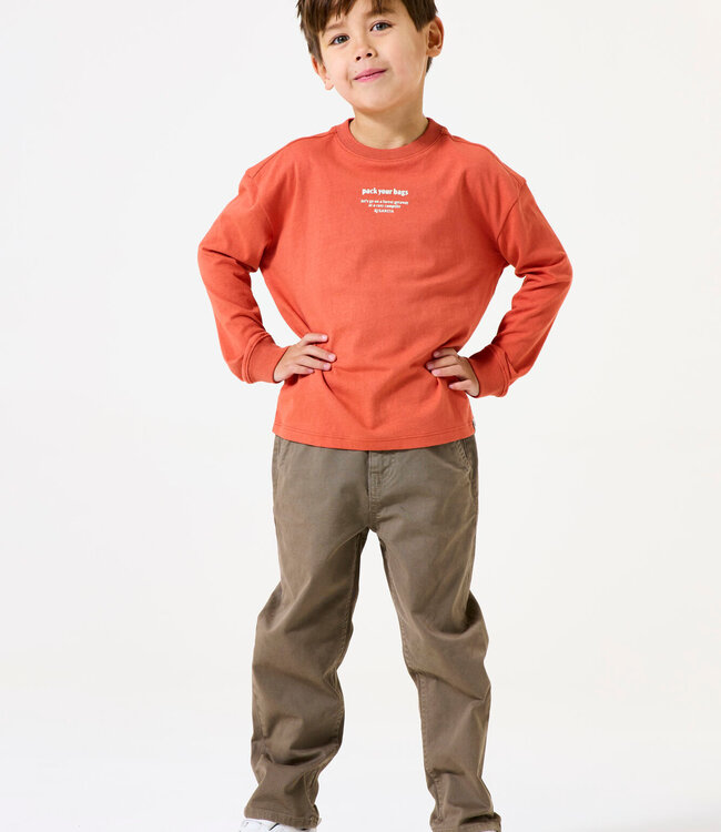 GARCIA T-Shirt NO PLANS TODAY  GARCIA MINI BOYS RUSTY