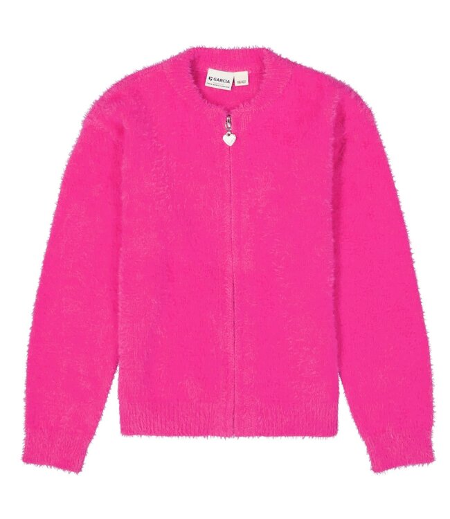 GARCIA Gilet FLUFFY GARCIA MINI GIRLS ROSE VIOLET