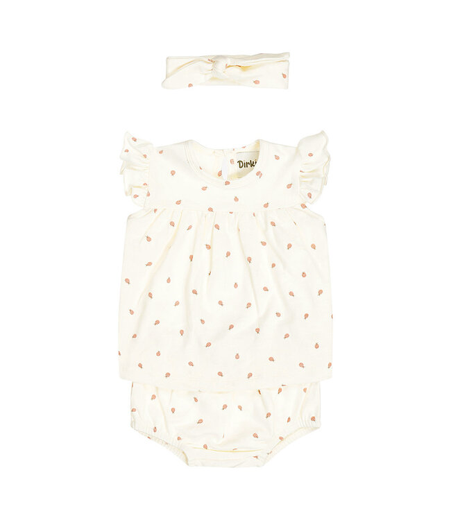 DIRKJE Baby KLEEDJE BEESTJE DIRKJE WHITE
