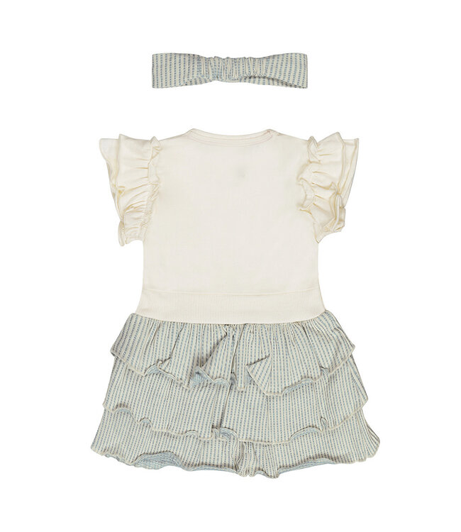 DIRKJE Baby KLEEDJE VLINDER DIRKJE BLUE