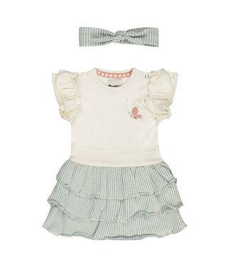 DIRKJE Baby KLEEDJE VLINDER DIRKJE BLUE