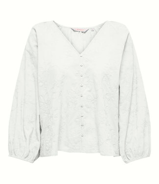 ONLY Blouse ZION V-NECK ONLY CLOUD DANCER