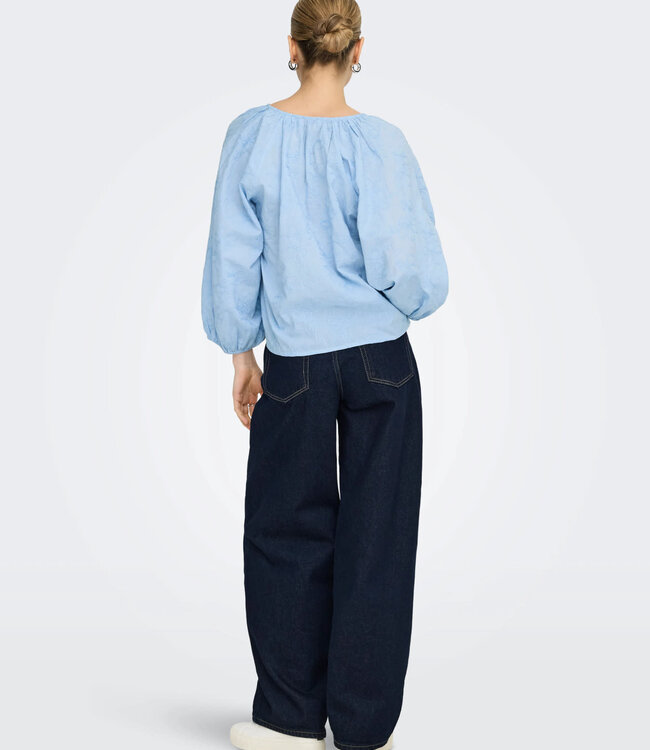 ONLY Blouse ZION V-NECK ONLY SOFT CHAMBRAY