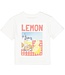 GARCIA T-Shirt LEMON BACKPRINT GARCIA GIRLS WHITE