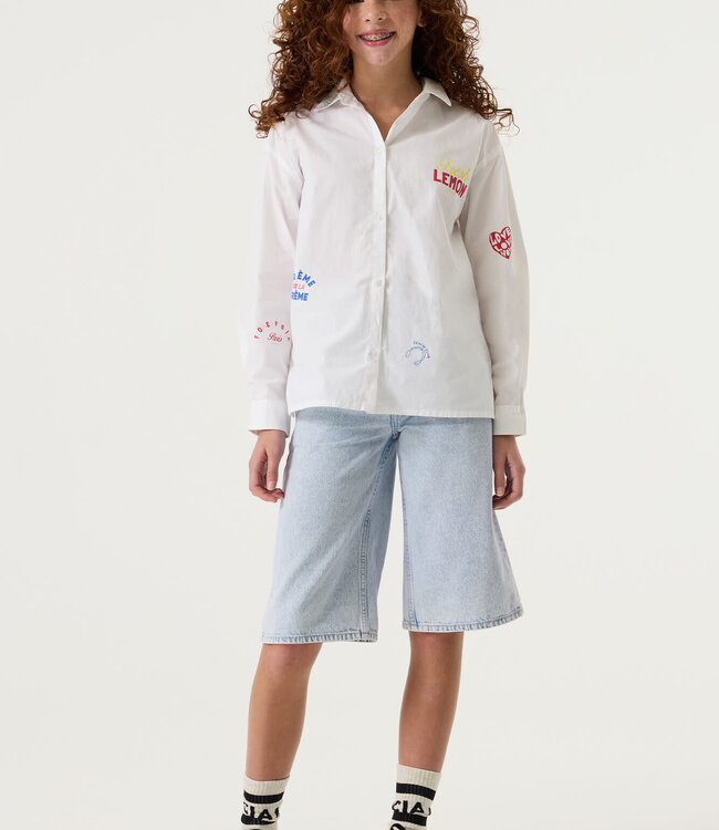 GARCIA Hemd PATCH GARCIA GIRLS WHITE