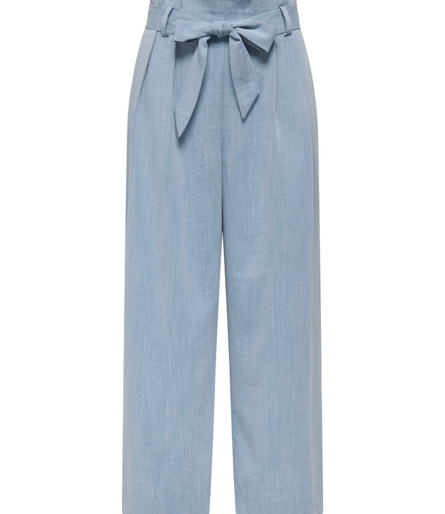 ONLY Broek MARSA SOLID PAPERBAG ONLY FADED DENIM