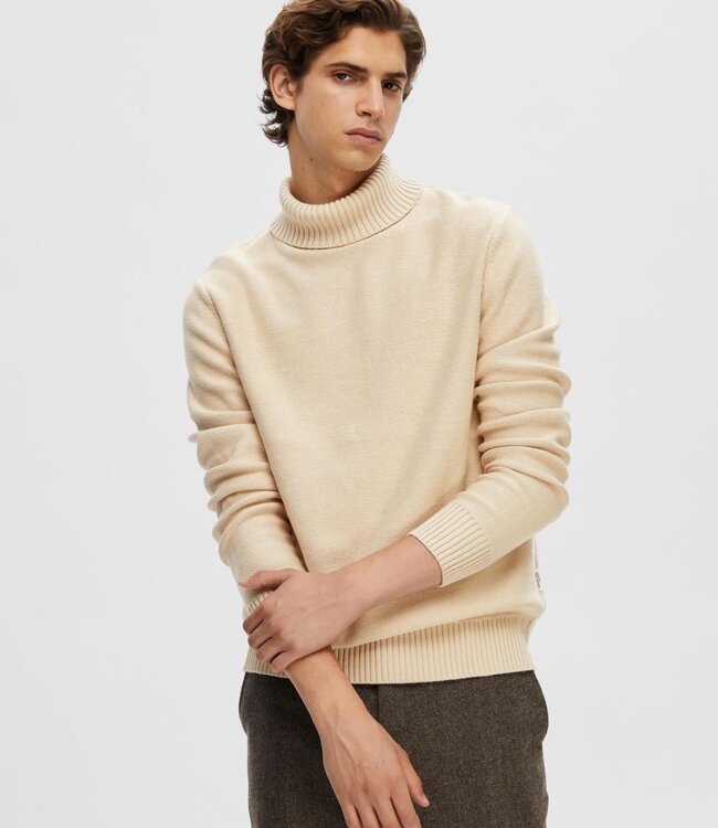 SELECTED HOMME Pull AXEL ROLL NECK  Selected Homme OATMEAL