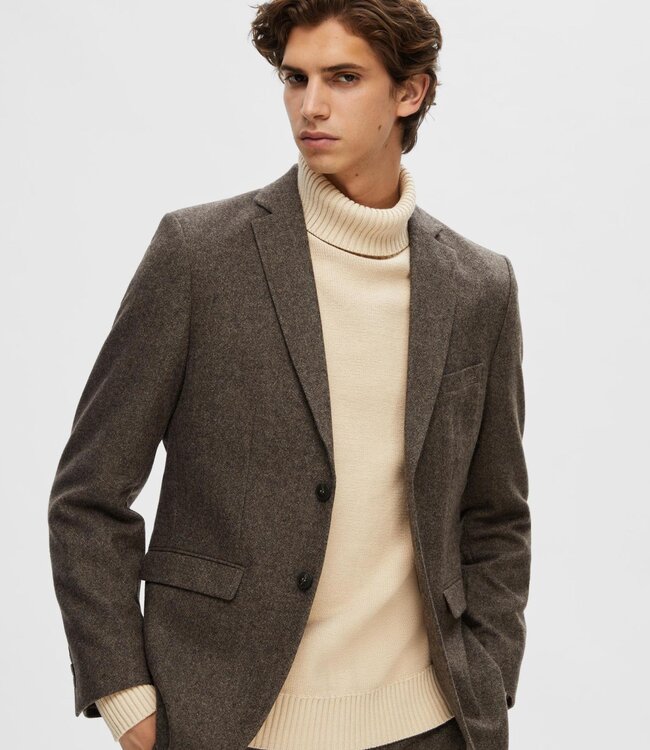 SELECTED HOMME Pull AXEL ROLL NECK  Selected Homme OATMEAL