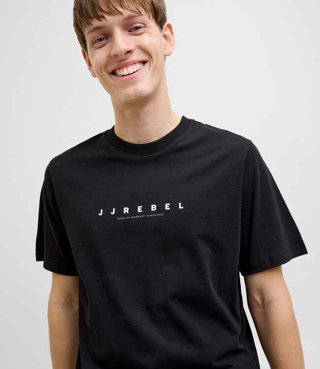 JJ REBEL T-Shirt ROCKY LOGO JJ REBEL BLACK
