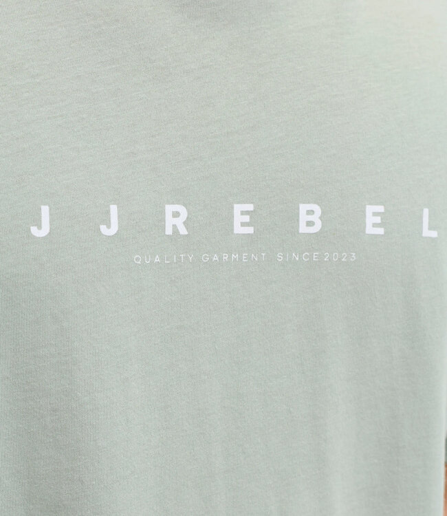 JJ REBEL T-Shirt ROCKY LOGO JJ REBEL AQUA GRAY
