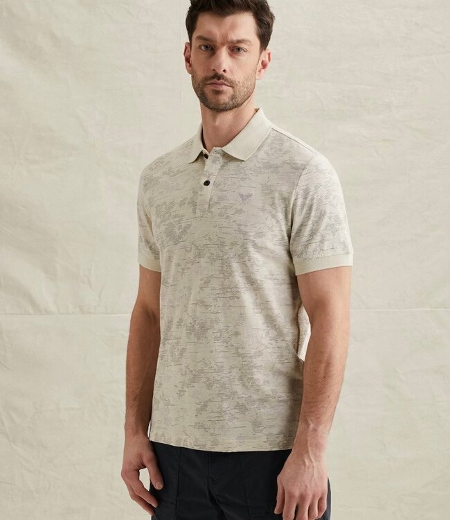 PME LEGEND Polo SLUB JERSEY PME LEGEND BONE WHITE