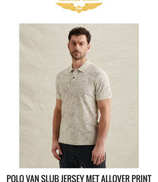 PME LEGEND Polo SLUB JERSEY PME LEGEND BONE WHITE