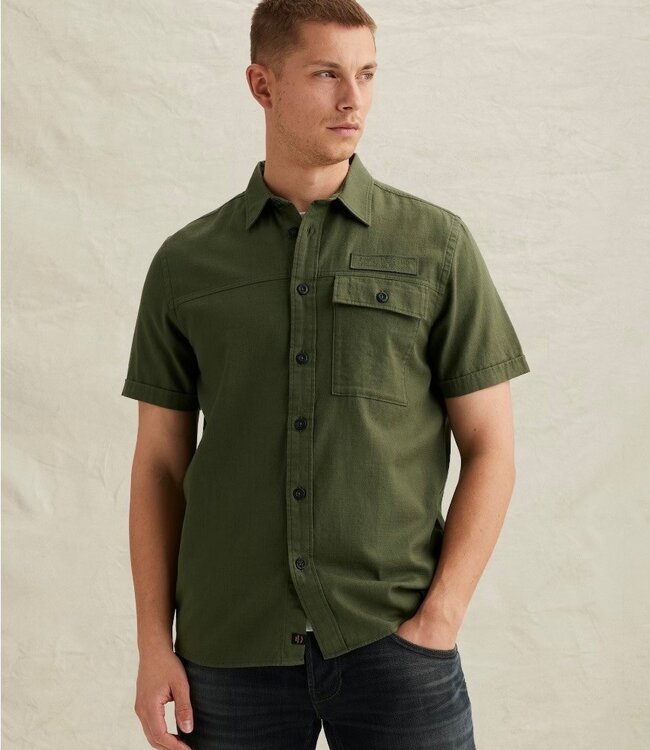 PME LEGEND Hemd SHORT SLEEVE SLUB PME LEGEND THYME