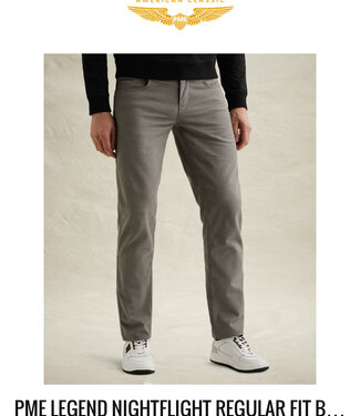 PME LEGEND Broek NIGHTFLIGHT FANCY YARN PME LEGEND GRIJS