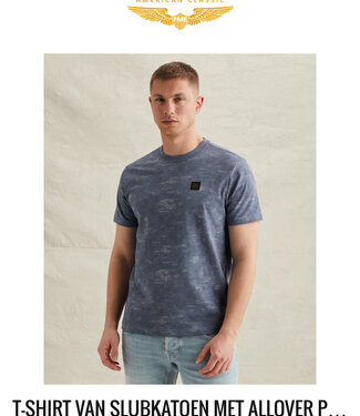 PME LEGEND T-Shirt COTTEN SLUB PME LEGEND BIJOU BLUE