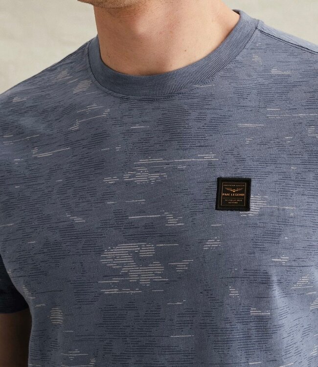 PME LEGEND T-Shirt COTTEN SLUB PME LEGEND BIJOU BLUE
