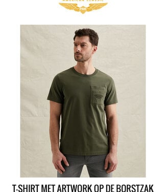 PME LEGEND T-Shirt HEAVY JERSEY POCKET PME LEGEND THYME