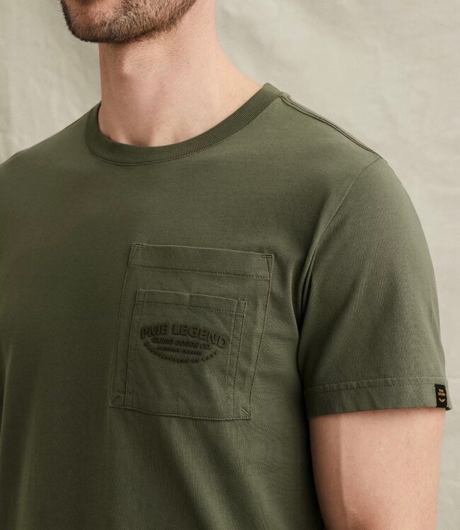 PME LEGEND T-Shirt HEAVY JERSEY POCKET PME LEGEND THYME