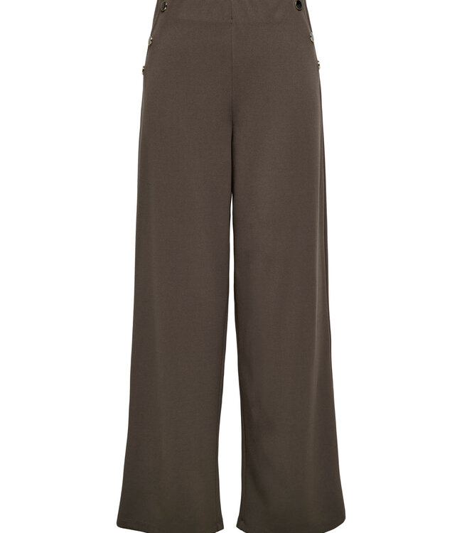 JDY Broek GEGGO BUTTON JDY CHOCOLATE BROWN