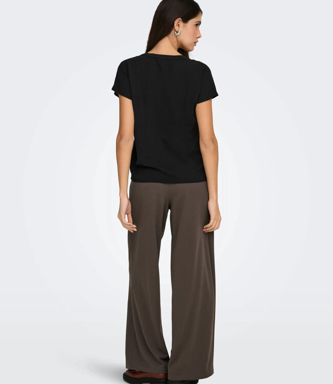 JDY Broek GEGGO BUTTON JDY CHOCOLATE BROWN