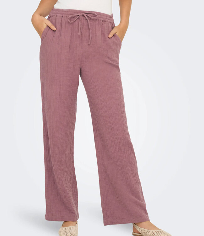 ONLY Broek THYRA LIFE ONLY ROSE BROWN