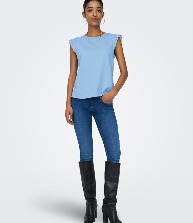 JDY Top SALVA CROCHET JDY FROZEN FJORD