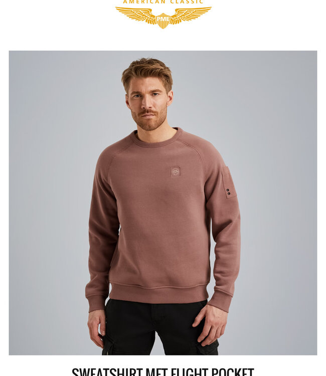 PME LEGEND Pull CREWNECK SOFT FLEECE PME LEGEND BURLWOOD