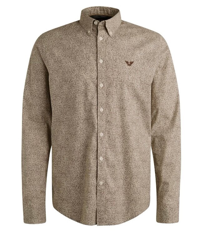 PME LEGEND Hemd LONG SLEEVE PRINT ON PME LEGEND MARRON