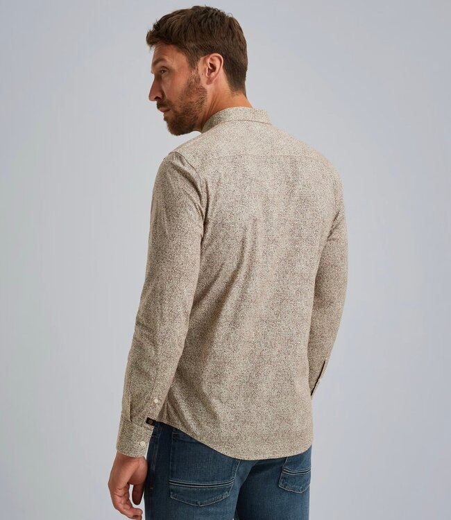 PME LEGEND Hemd LONG SLEEVE PRINT ON PME LEGEND MARRON