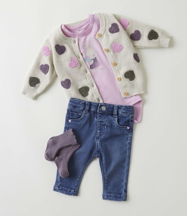 NAME-IT Broek Jeans SALLI BABY NAME IT DARK BLUE DENIM