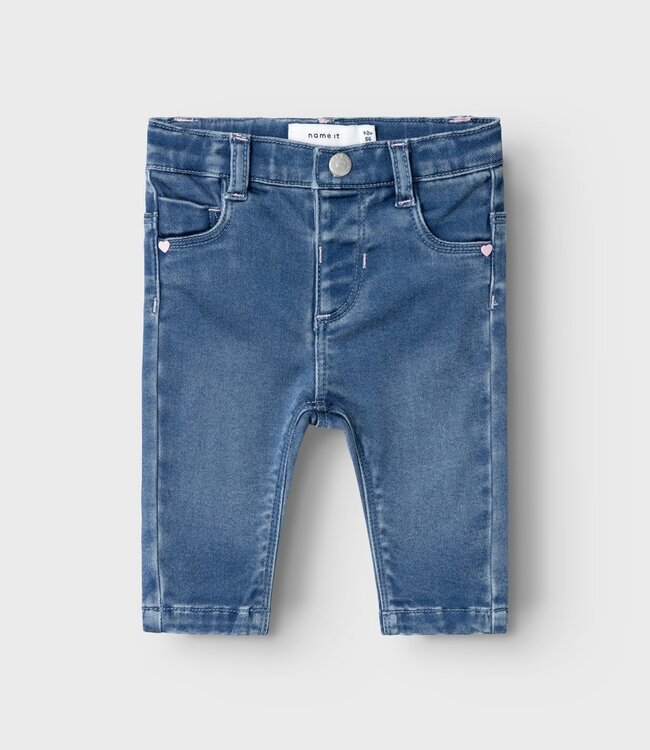 NAME-IT Broek Jeans SALLI BABY NAME IT DARK BLUE DENIM