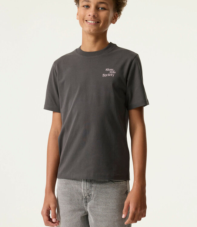 GARCIA T-Shirt SLOW LIFE GARCIA BOYS DARK GREY