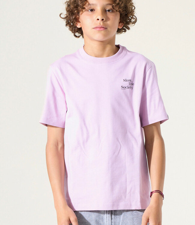 GARCIA T-Shirt SLOW LIFE GARCIA BOYS PALE SYRUP