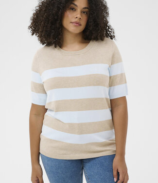KAFFE CURVE Pull LIZZY STRIPED KAFFE CURVE FEATHER 109210