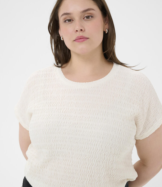 KAFFE CURVE Blouse FELICE KAFFE CURVE CHALK 110602