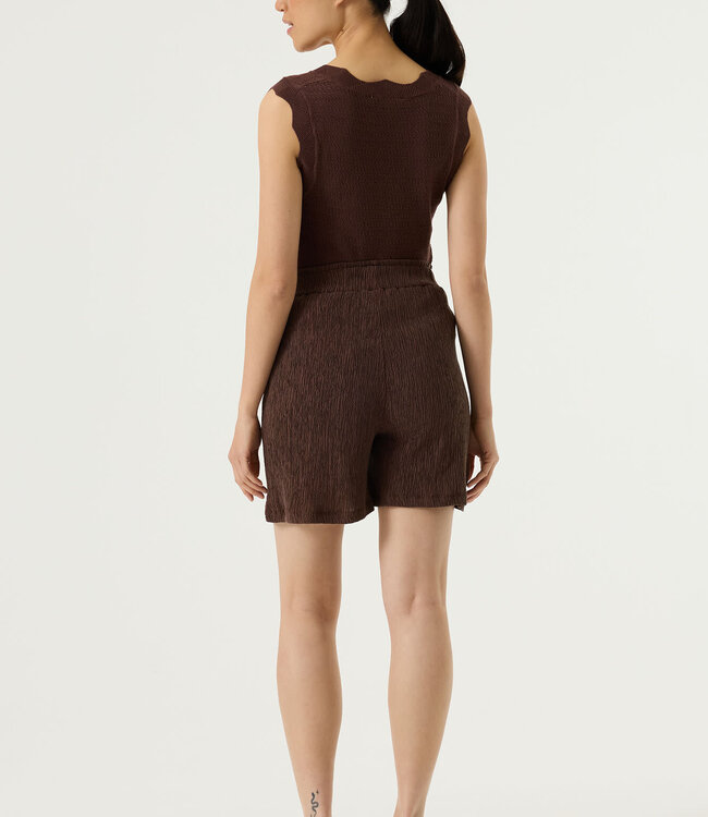 GARCIA Top GEHAAKT GARCIA DAMES EARTH BROWN
