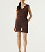 GARCIA Top GEHAAKT GARCIA DAMES EARTH BROWN