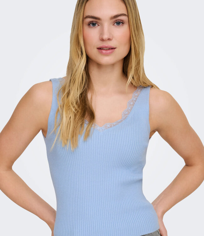 JDY Top NANNA LACE JDY CASHMERE BLUE