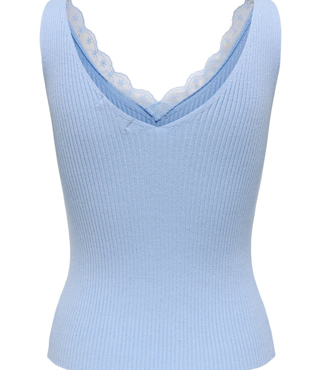 JDY Top NANNA LACE JDY CASHMERE BLUE