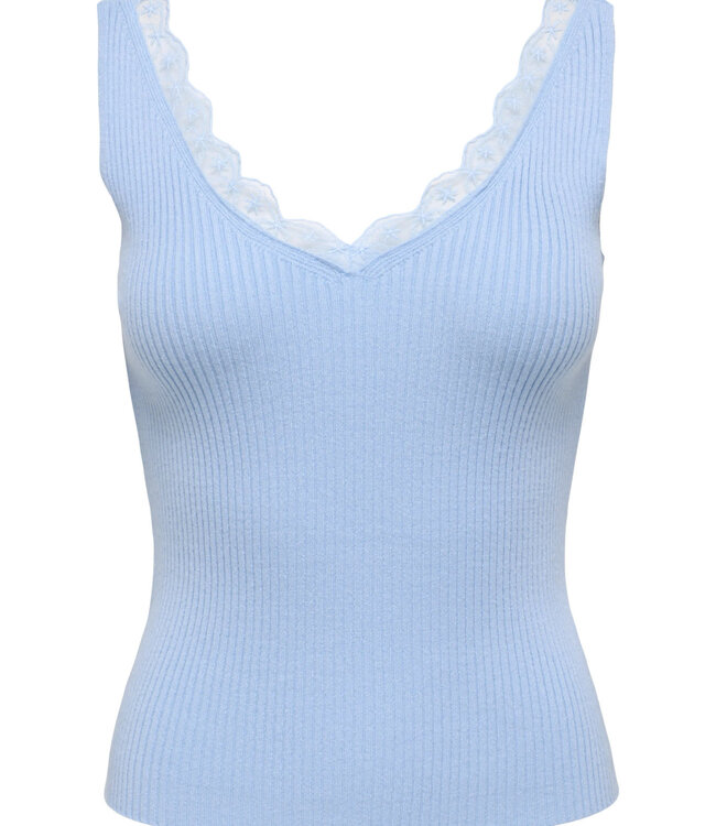 JDY Top NANNA LACE JDY CASHMERE BLUE