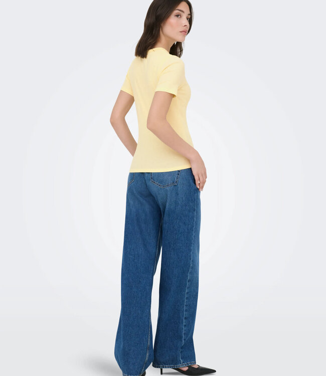 JDY T-Shirt LUCKY JDY PASTEL YELLOW