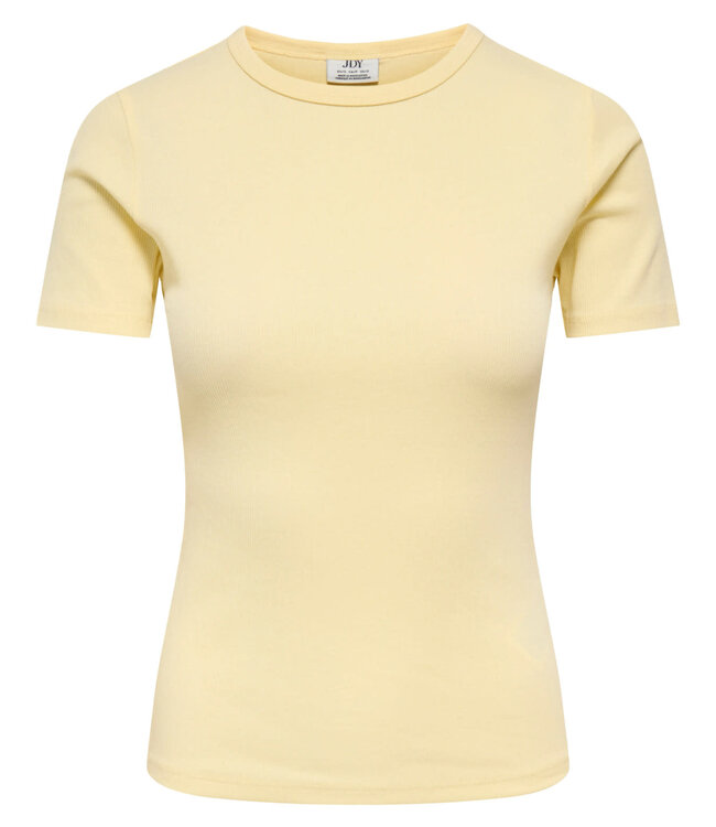 JDY T-Shirt LUCKY JDY PASTEL YELLOW