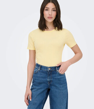 JDY T-Shirt LUCKY JDY PASTEL YELLOW