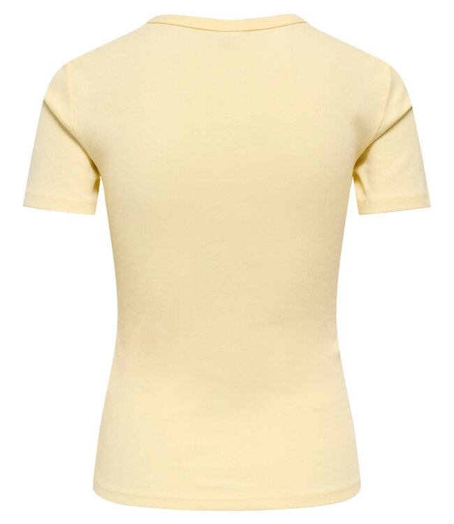 JDY T-Shirt LUCKY JDY PASTEL YELLOW